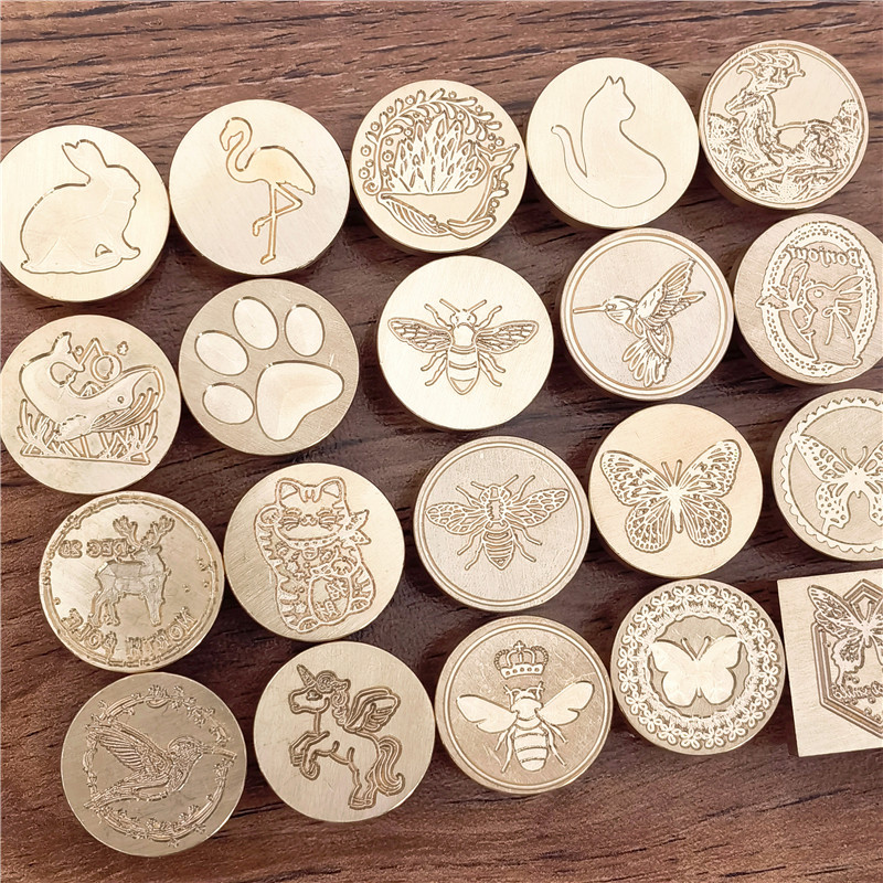 Wax Seal Stamp Set - 왁스 실링 스탬프 헤드 나비 동물