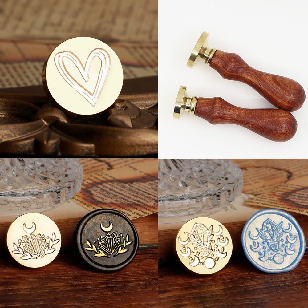Wax Seal Stamp Set - 러브 하트 왁스 인감 스탬프 헤드