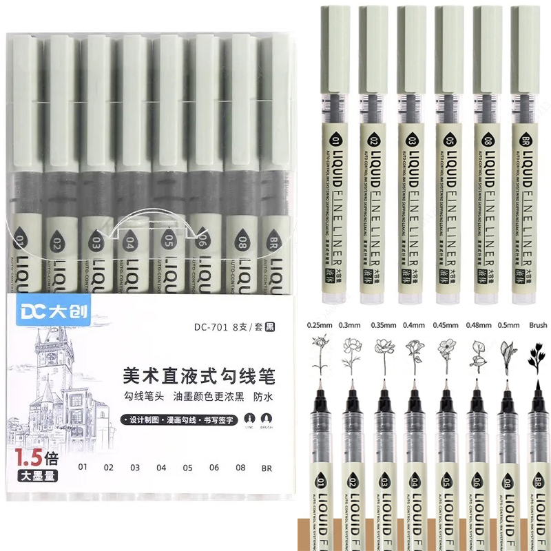 5/8/12 티브스 블랙 펜 파인 라인 스케칭 마커 다 - Copic Marker Sketch 리뷰 및 가격