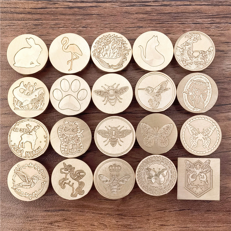 왁스 실링 스탬프 헤드 나비 동물 새 고양이 토끼 꿀벌 - Wax Seal Stamp Set 리뷰 및 가격