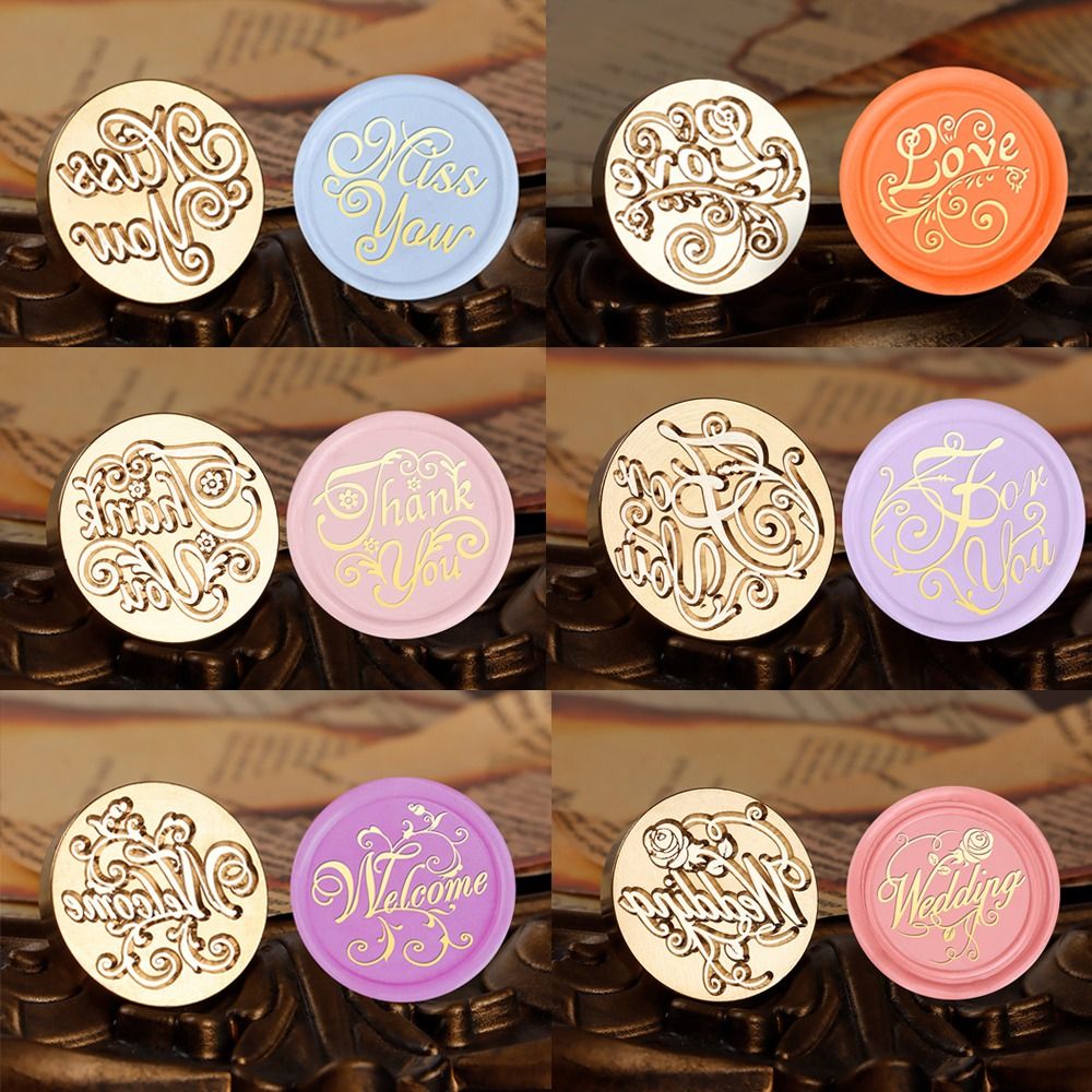 러브 하트 왁스 인감 스탬프 헤드 골동품 황동 라운드  - Wax Seal Stamp Set 리뷰 및 가격