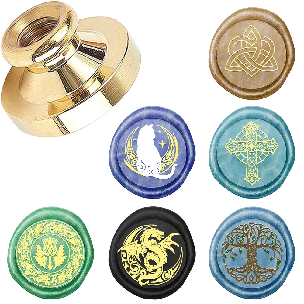 창의적인 달토끼 십자가 용 생명의 나무 왁스 씰 스탬프 - Wax Seal Stamp Set 리뷰 및 가격